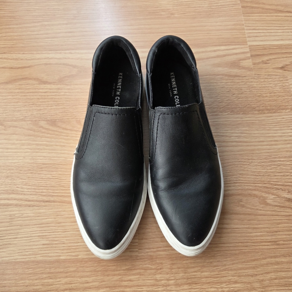 KENNETH COLE Black Slip-On Shoes